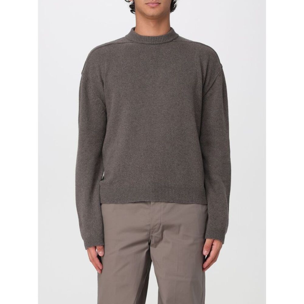 Rick Owens Men Rick Owens Crewneck Jumper In Rust Wool And Cashmere Blend